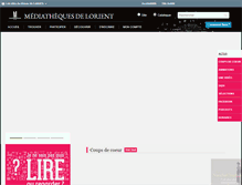 Tablet Screenshot of mediatheque.lorient.fr